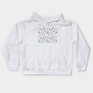 Watercolor Holiday Florals Kids Hoodie